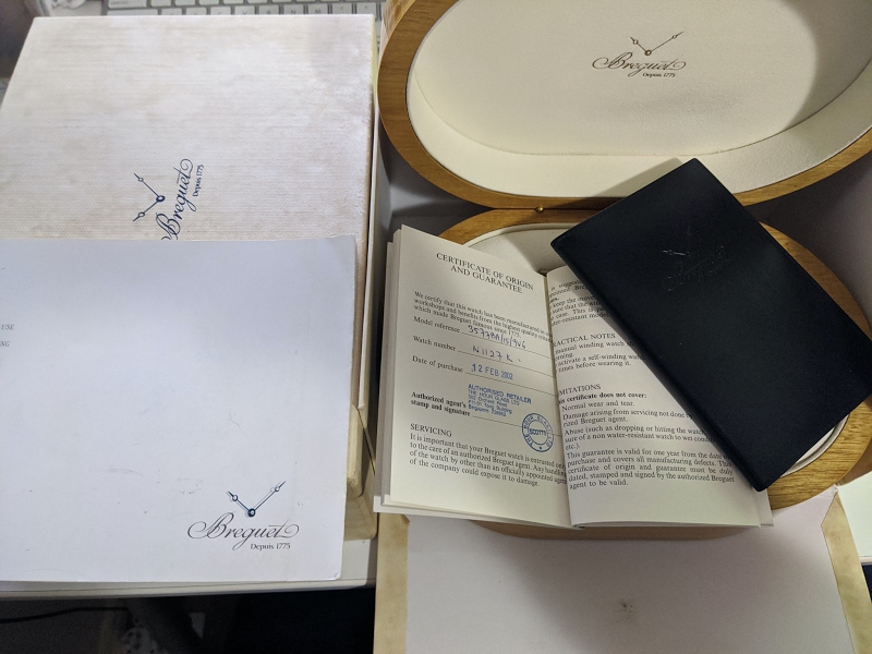 Breguet watch listing