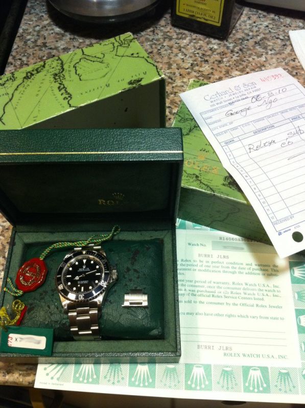 Rolex watch listing