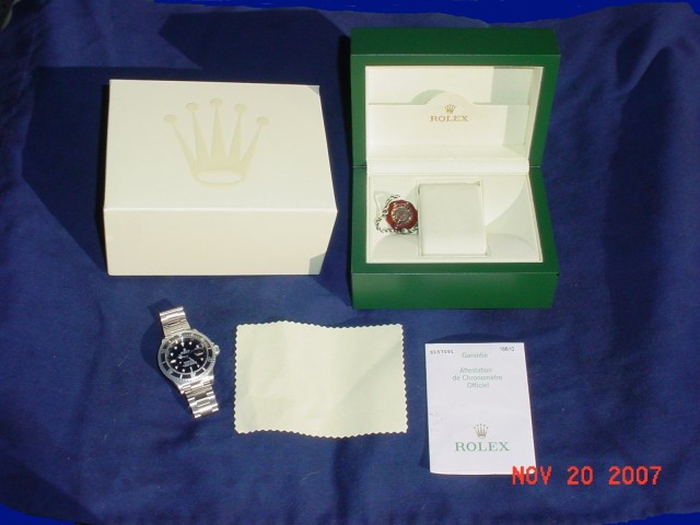 Rolex watch listing