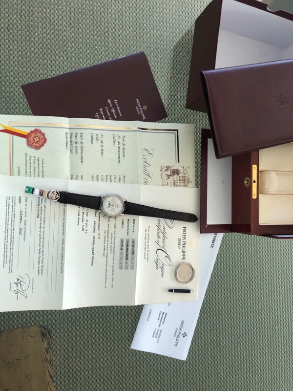 Patek Philippe watch listing