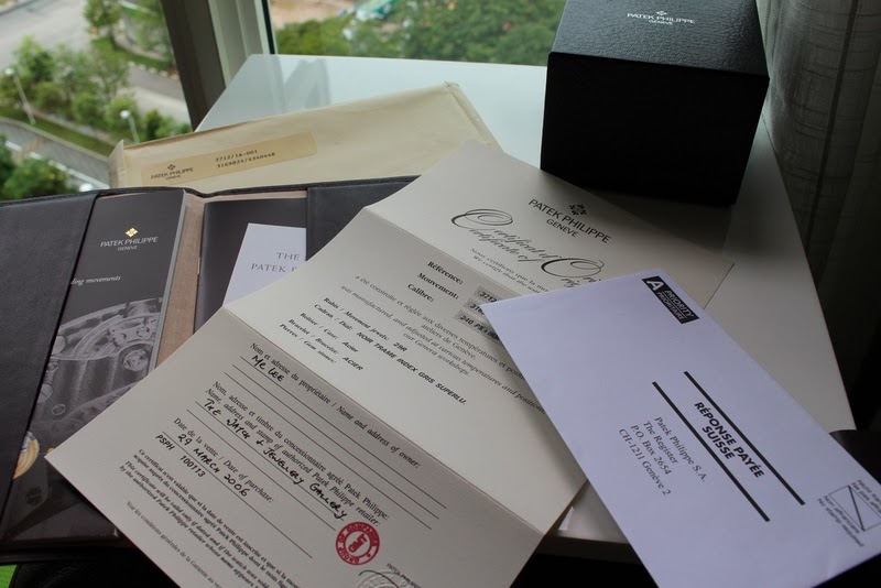 Patek Philippe watch listing