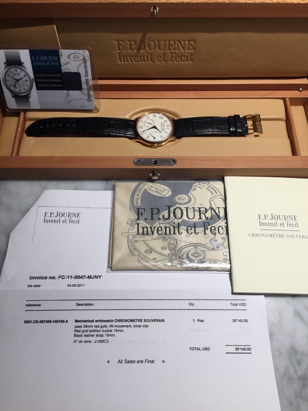 F.P. Journe watch listing