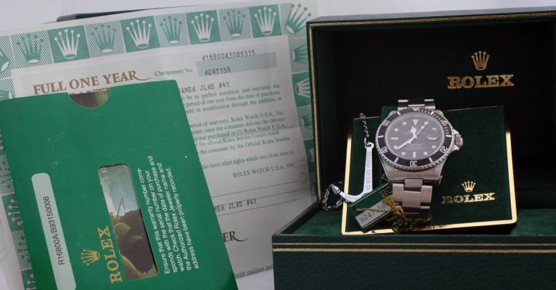 Rolex watch listing