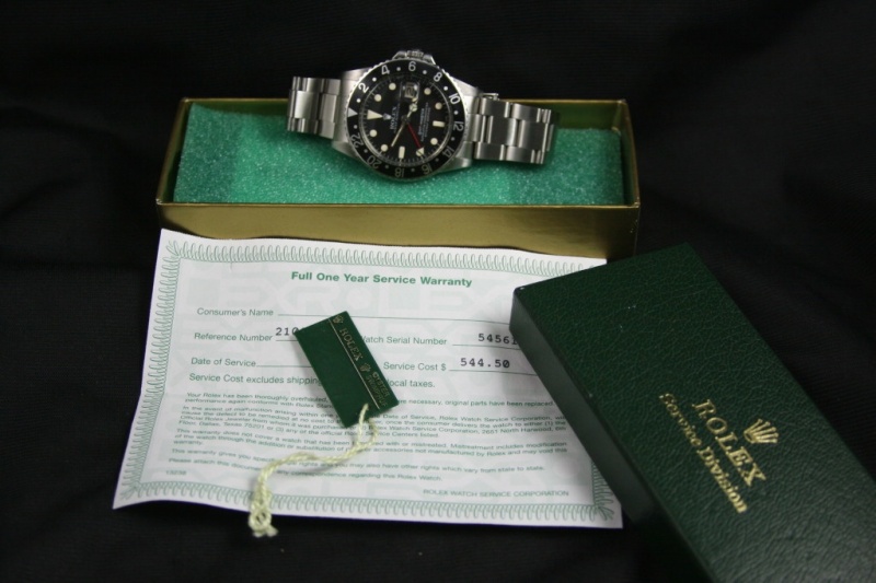 Rolex watch listing