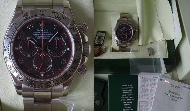 Rolex watch listing