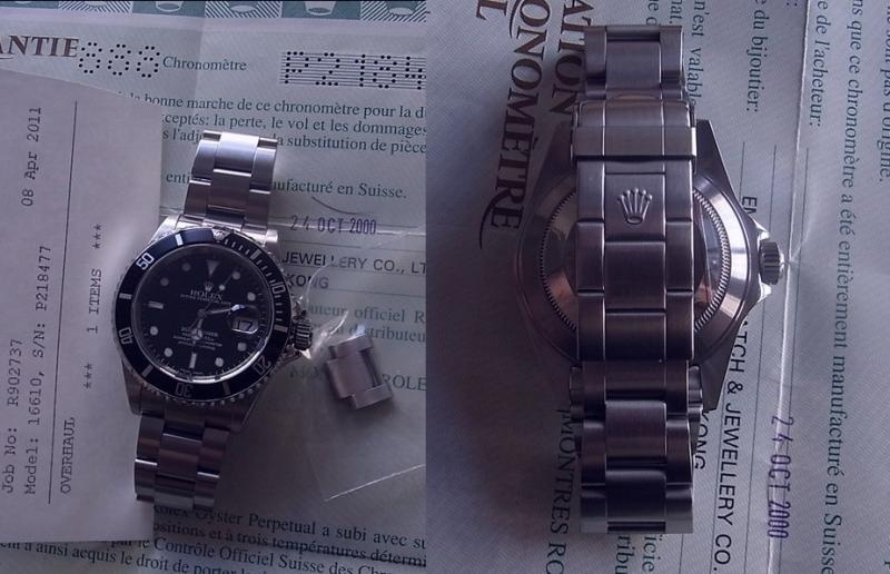 Rolex watch listing
