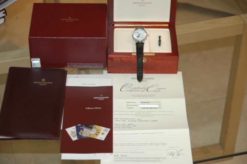 Patek Philippe watch listing