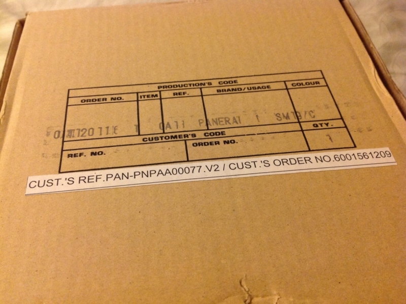 Panerai watch listing