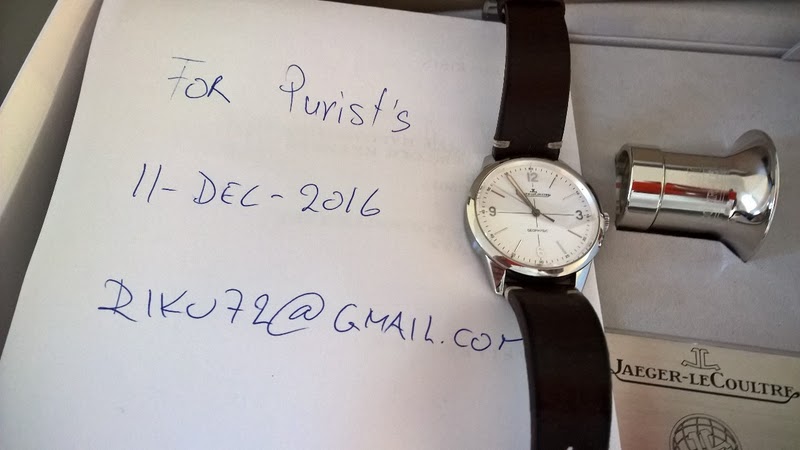 Jaeger LeCoultre watch listing