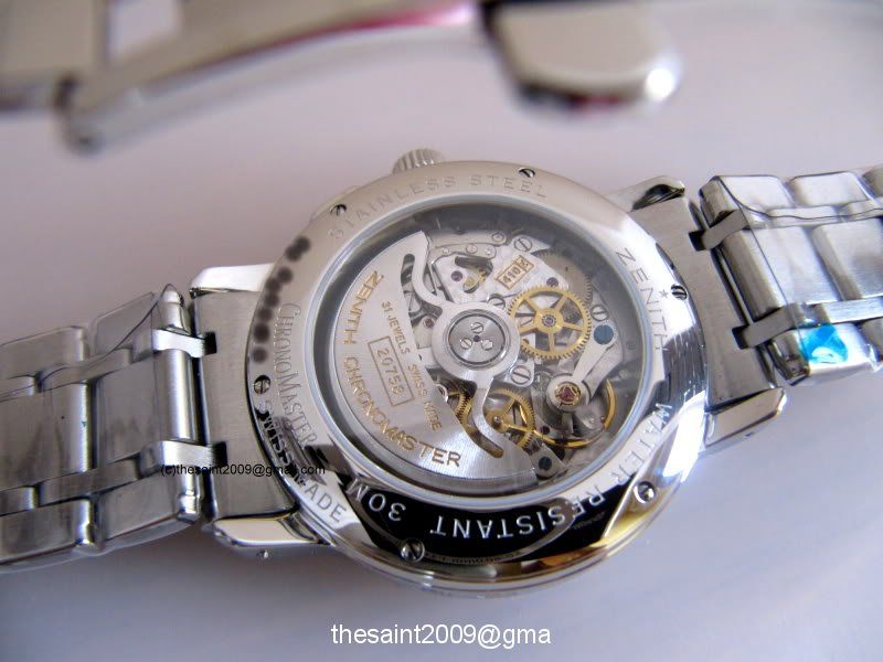 Zenith watch listing