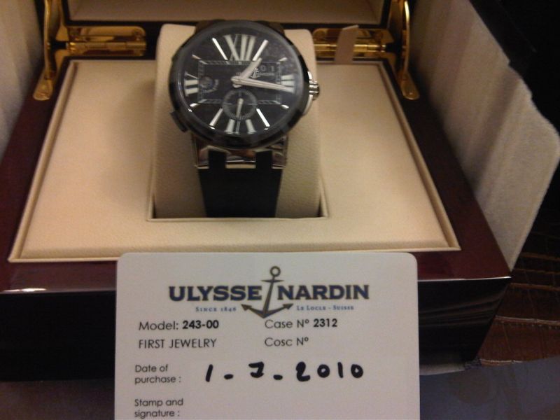 Ulysse Nardin watch listing