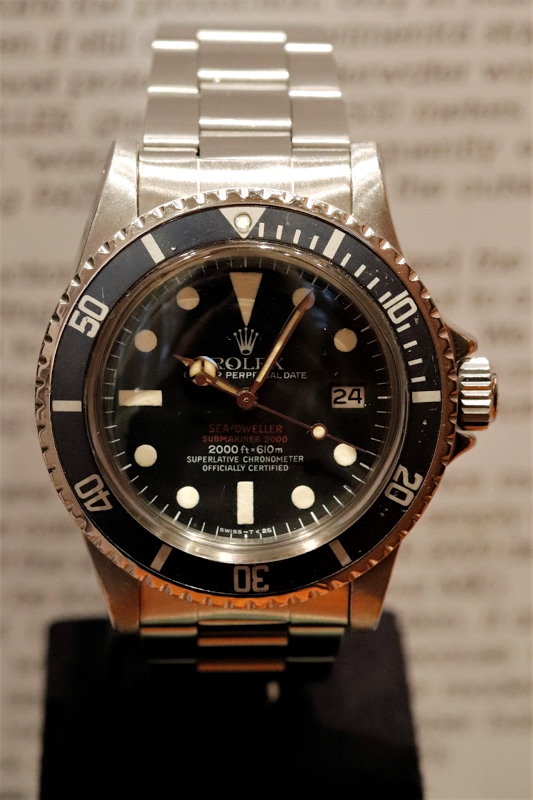 Rolex watch listing