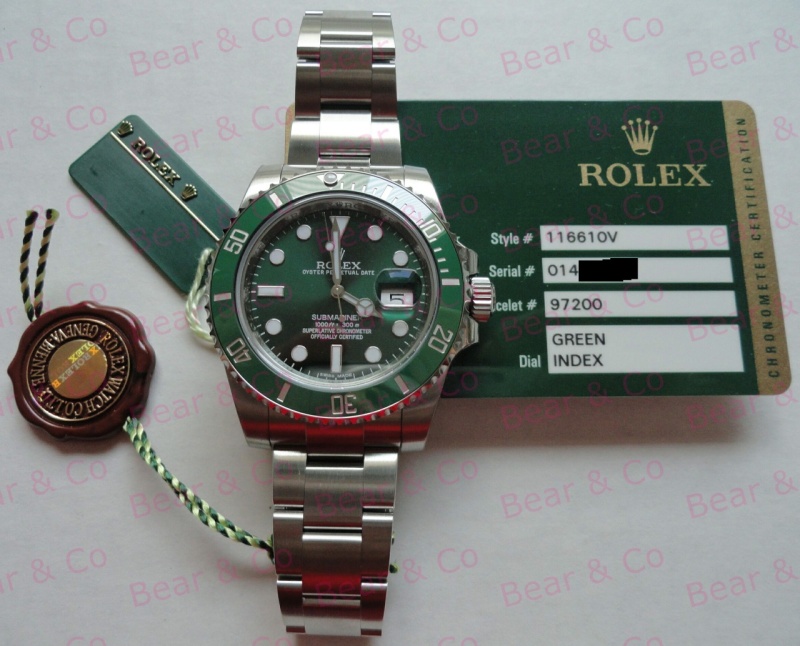 Rolex watch listing