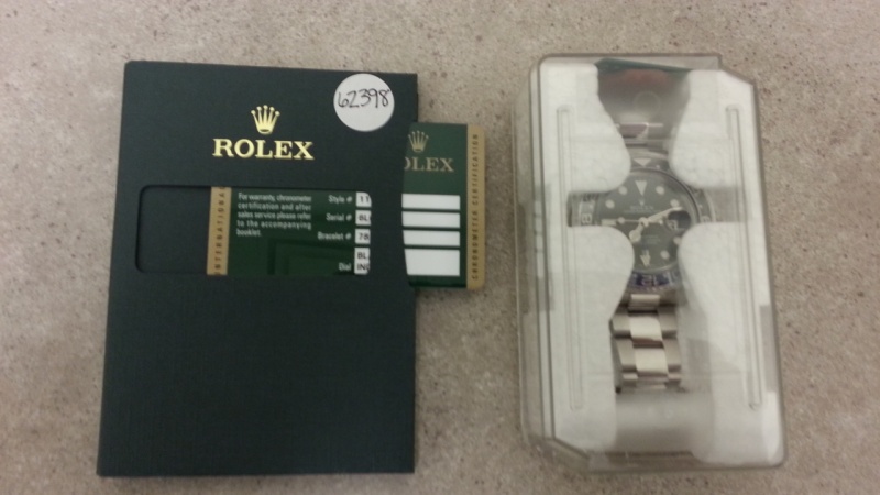 Rolex watch listing