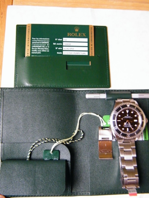 Rolex watch listing
