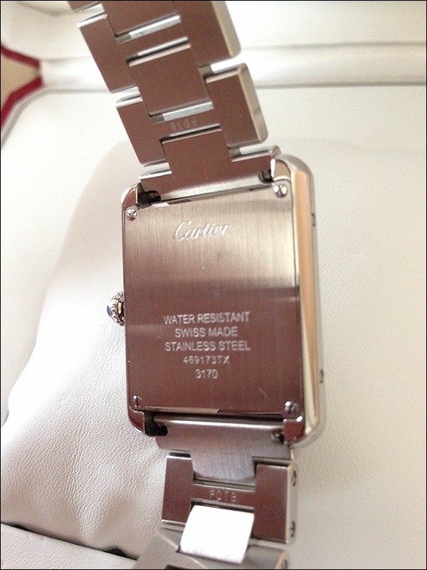 Cartier watch listing