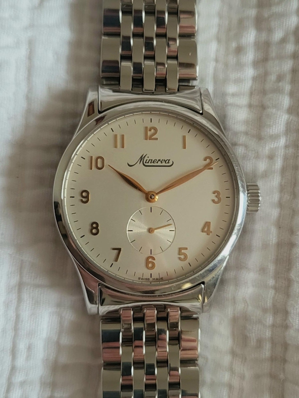 Minerva watch listing