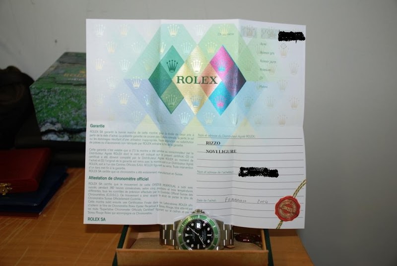 Rolex watch listing