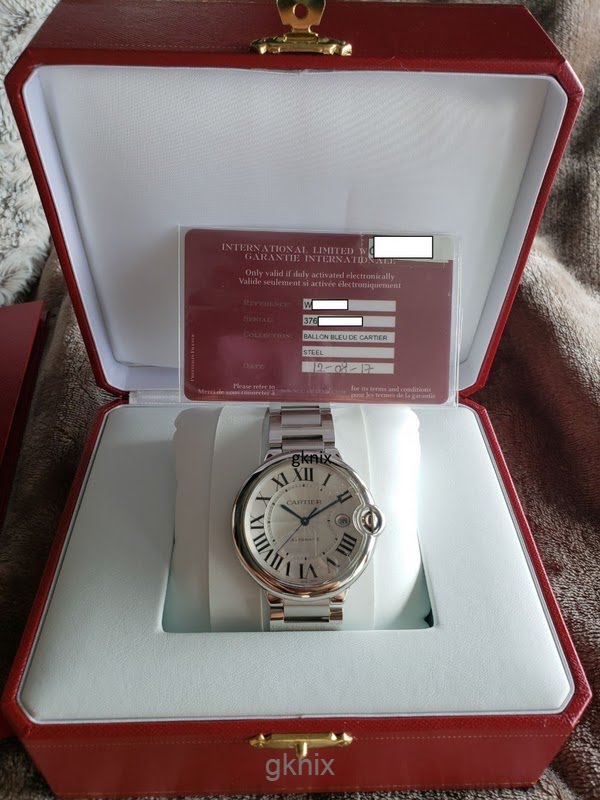 Cartier watch listing