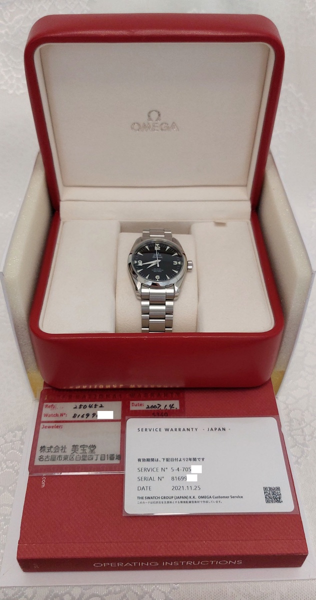 Omega watch listing