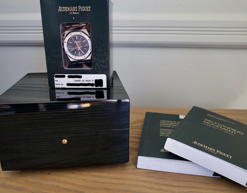 Audemars Piguet watch listing