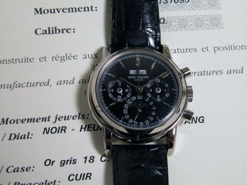 Patek Philippe watch listing