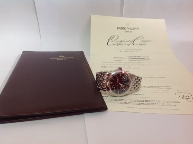 Patek Philippe watch listing