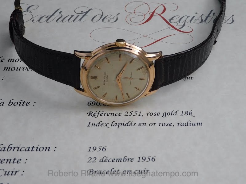 Patek Philippe watch listing