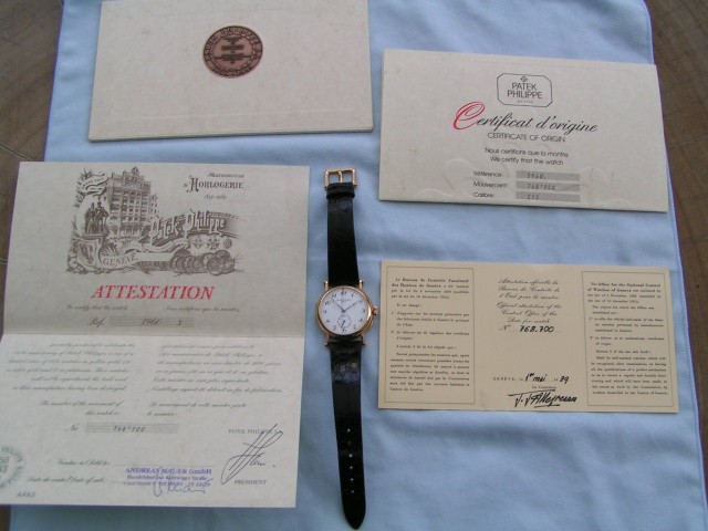 Patek Philippe watch listing