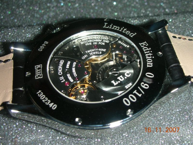 Chopard watch listing