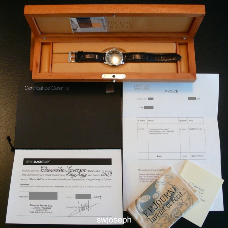 F.P. Journe watch listing