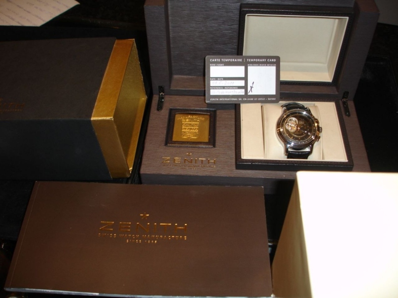 Zenith watch listing