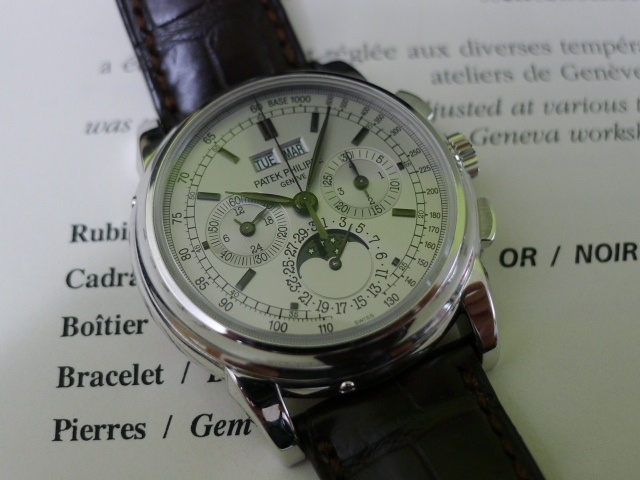 Patek Philippe watch listing