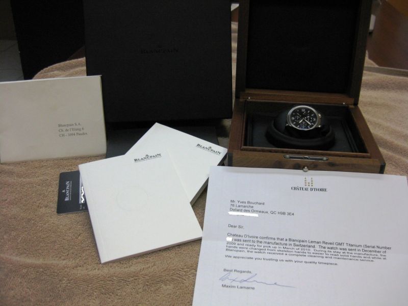 Blancpain watch listing