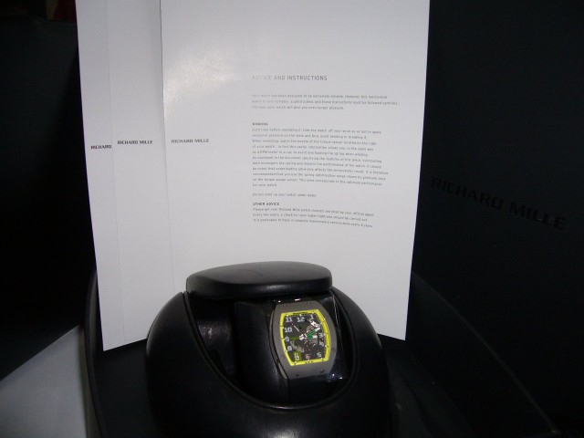 Richard Mille watch listing