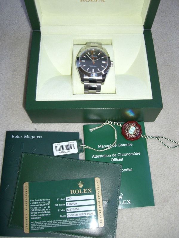 Rolex watch listing