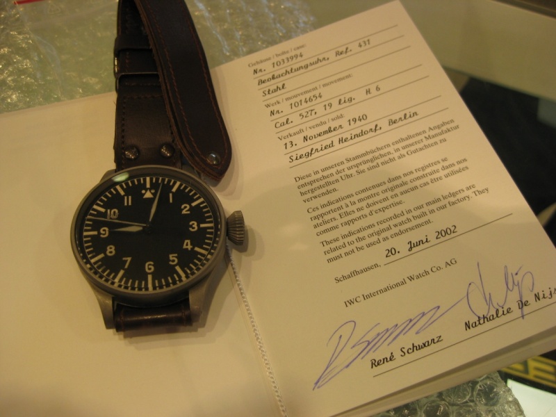 IWC watch listing