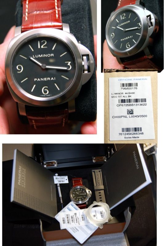 Panerai watch listing