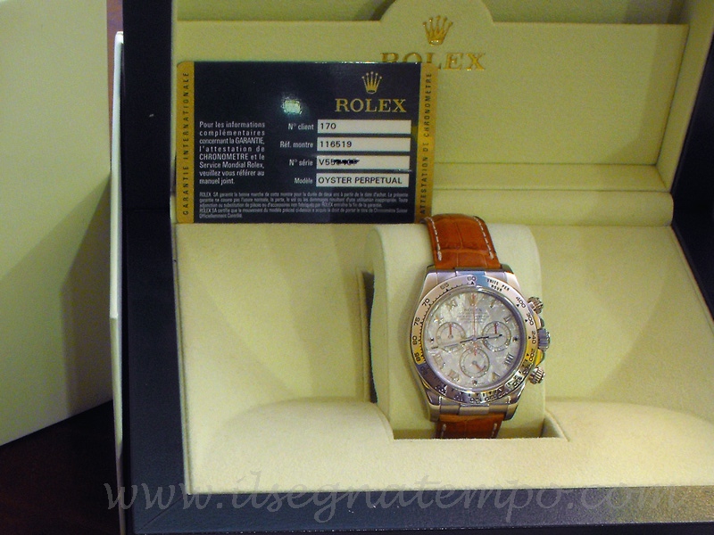 Rolex watch listing