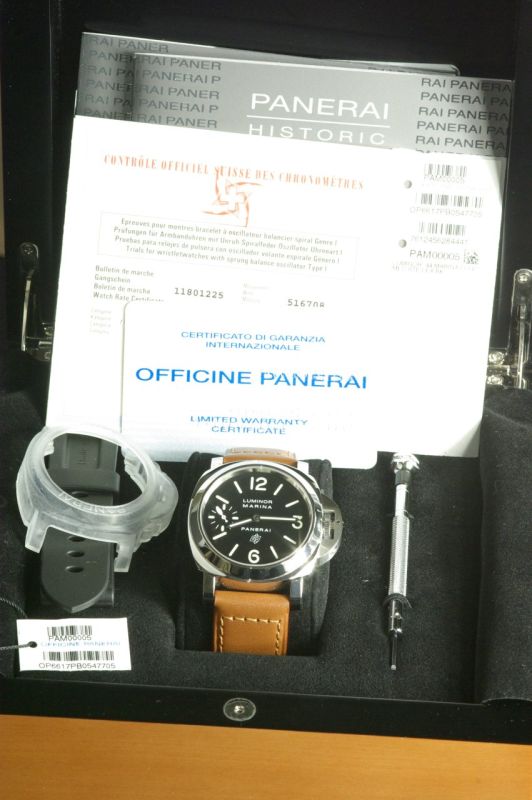 Panerai watch listing