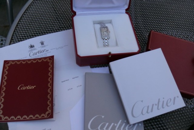 Cartier watch listing