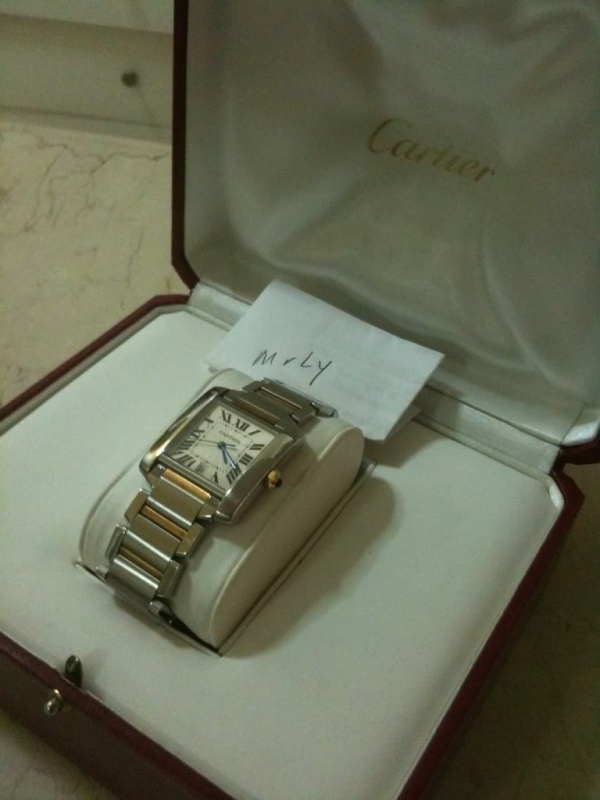 Cartier watch listing