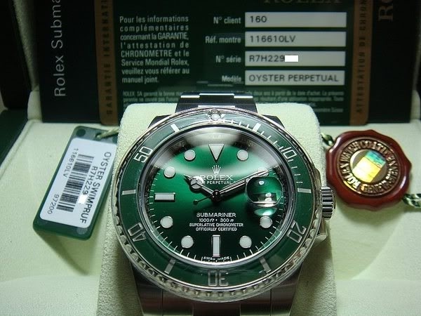 Rolex watch listing
