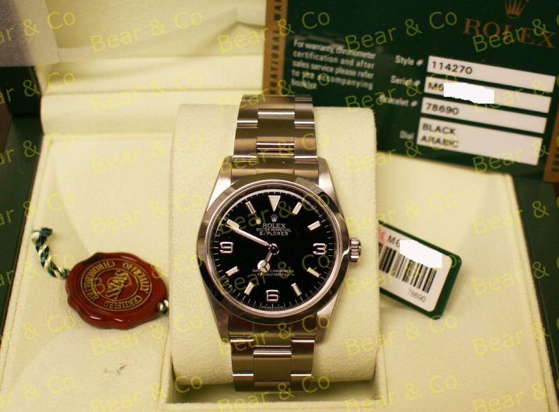 Rolex watch listing