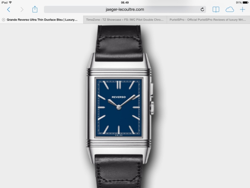 Jaeger LeCoultre watch listing