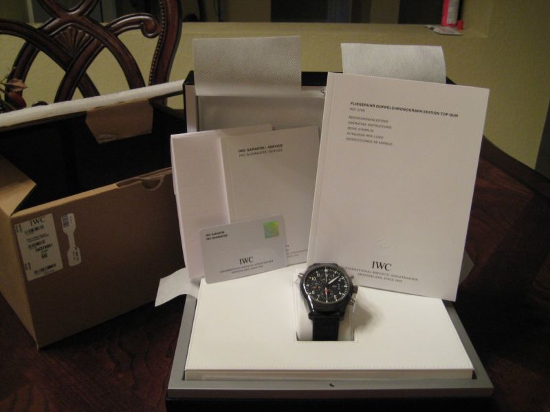 IWC watch listing
