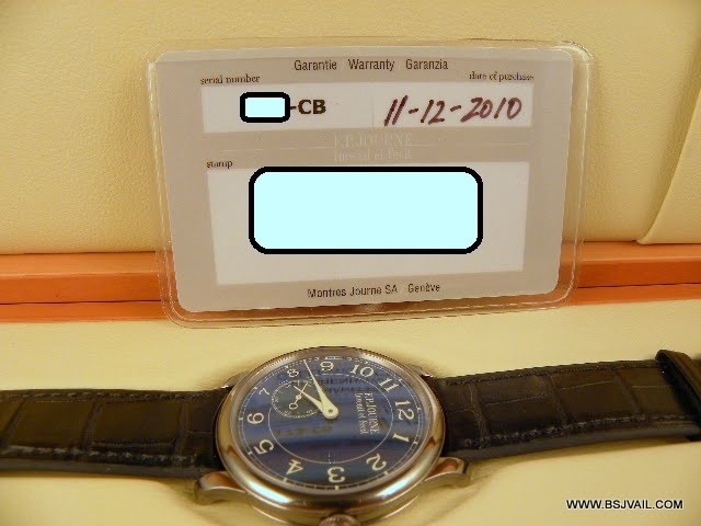 F.P. Journe watch listing