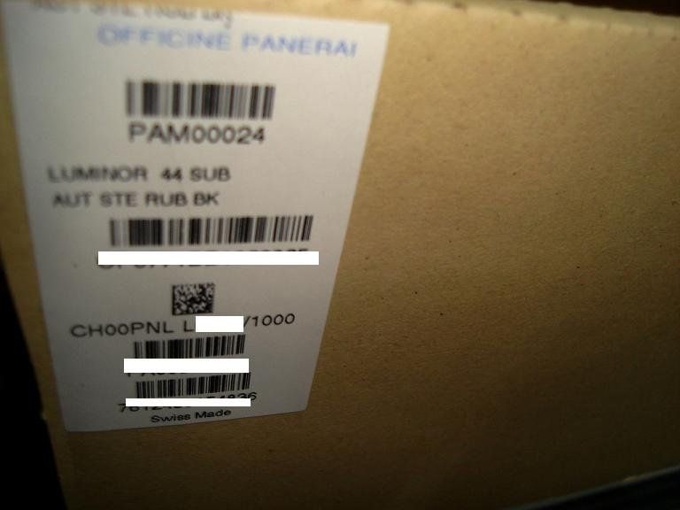 Panerai watch listing