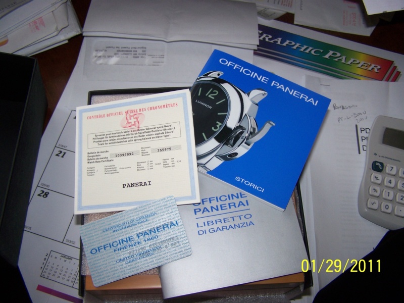 Panerai watch listing