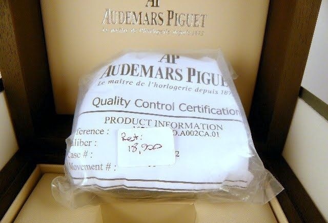 Audemars Piguet watch listing
